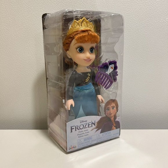 NEW Disney Frozen Anna 7" Petite Doll Figure with Comb - Picture 1 of 3